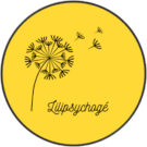 Logo lilipsychogé représentant des pissenlits dont les aigrettes s'envolent pour identifier l'entreprise